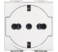 BTicino SN4140V16FF Livinglight Presa Universale, Flat, Bianco