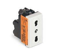 BTICINO SN4180F Presa Bipasso Livinglight, Presa Elettrica da Mur 1 Pezzo Single