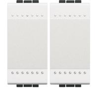 BTicino SN4915NF Livinglight FP Copritasto Illuminabile, 1 Modulo, Bianco (Confezione da 2)