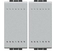 BTicino SNT4005NF Livinglight Pulsante, 1P, 10 A, 1 m, Tech (Confezione da 2)