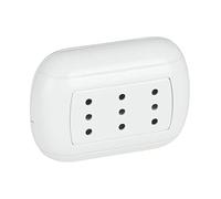 BTicino SP93B kit oval - presa triplex 2P+T 10A bianca