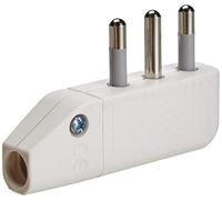 BTicino Spina Corner a Squadra 2P+T, 16 A, Salvaspazio, Spinotti Orientabili, Bianco