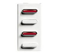 BTICINO TERRANEO 337542 PIVOT - Blocchetto 2 pulsanti + 2 led