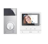 Bticino, Videocitofono Set 2 fili, Flex ONE: Classe 100 V16E con display LCD da 5", stazione porta linea 3000, telecamera grandangolare 105°, illuminazione a LED, 1 casa di famiglia, IP54, IK10,