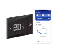 Bticino Xg8002E, Termostato Collegato Wifi, New Smarther2 With Netatmo, Controllo Della Temperatura ( Freddo Calore) Della Casa In Remoto, 2 Fili, Nero, 12.6 x 1.26 x 8.7 cm 289 grammi