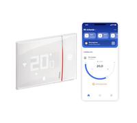 Bticino Xw8002E, Termostato Collegato Wifi, New Smarther2 With Netatmo, Colore Bianco, Controllo Della Temperatura (Calore Freddo) Della Casa In Remoto, 12.6 x 1.26 x 8.7 cm 289 grammi