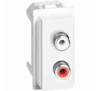 BTIKW4269R Modulo doppio RCA - 1 modulo, Bianco