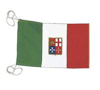 BTK Bandiera Mercantile Navale Italiana per Barca Nautica Piccola da 20x30 cm