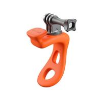 Btkigl - Supporto elastico per manubrio Insta 360 Ace&Ace Pro, fascia flessibile in silicone versatile, avvolgente per action camera DJ I (arancione)