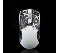 BTL - Nastro adesivo per mouse per Razer Viper Ultimate Wireless fatto a mano antiscivolo succhiare sudore set stampa - bianco nero