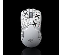 BTL - Nastro adesivo per mouse per Razer Viper Ultimate Wireless fatto a mano antiscivolo Suck Sweat Print Set-Bianco