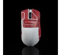 BTL - Nastro antiscivolo per mouse Razer Deathadder V3 Pro, professionale, resistente al sudore, stile punk, 0,4 mm, colore: rosso