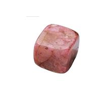 BTMDECOR 6 particelle di ghiaccio in cristallo naturale, cubetti di ghiaccio congelati rapidamente per whisky e vino rosso, set di pietre riutilizzabili per bevande (Rodonite)