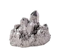 BTMDECOR Cristallo di quarzo naturale non trattato Aura Cluster - Ruvidi Angelo Bacchetta Punti Prisma Charms Pietra Guarigione Decorazione, 50-80g, Agata