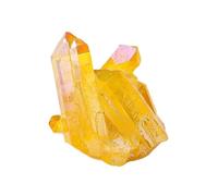 BTMDECOR Cristallo di quarzo naturale non trattato Aura Cluster - Ruvidi Angelo Bacchetta Punti Prisma Charms Pietra Guarigione Decorazione, 50-80g, Agata