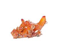 BTMDECOR Cristallo di quarzo naturale non trattato Aura Cluster - Ruvidi Angelo Bacchetta Punti Prisma Charms Pietra Guarigione Decorazione, 30-50g, Agata