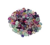 BTMDECOR Pietre di cristallo non trattate in fluorite naturale, pietre di fluorite arcobaleno, decorazione paesaggistica per acquari e fioriere, 1-3CM_100G, Agata