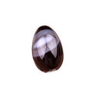 BTMDECOR Set di 3 mini uova in pietra di cristallo da 30 mm, pietre colorate artigianali per decorazione, artigianato e regali di festa, One Size, Agata