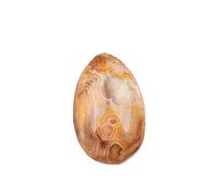 BTMDECOR Set di 3 mini uova in pietra di cristallo da 30 mm, pietre colorate artigianali per decorazione, artigianato e regali di festa, One Size, Agata
