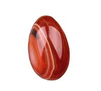BTMDECOR Set di 3 mini uova in pietra di cristallo da 30 mm, pietre colorate artigianali per decorazione, artigianato e regali di festa, One Size, Agata