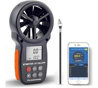 BTMETER Anemometro digitale per velocità del vento, senza fili, Bluetooth, per raffreddamento del vento, velocità e temperatura BT-100APP