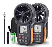 BTMETER BT-100 Anemometro Portatile, Misuratore di Velocità del Vento Digitale CFM del Flusso D'aria per Drone di Ripresa HVAC, Vento Freddo, Temperatura del Vento 14℉-113℉