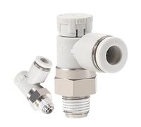 BTMFGVWLB Connettore Pneumatico PTL Valvola a Farfalla del Cilindro Connettore Blocco Spinta PTL4-01A-M/6-01A Valvole pneumatiche di Controllo della velocità(Ptl6-m5a-m)