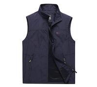 Btmpmcs Gilet da Pesca da Uomo All'aperto Casual Asciugatura rapida Giubbotto Sportivo Leggeri Traspirante Senza Maniche Giacche Fotografia Panciotto Campeggio Giacca Utility Gilet