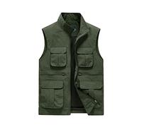 Btmpmcs Gilet da Pesca da Uomo All'aperto Giacca Multi-Tasca Senza Maniche Leggero Traspirante Panciotto Asciugatura Rapida Casual Campeggio Fotografia Caccia Giubbotto da Lavoro