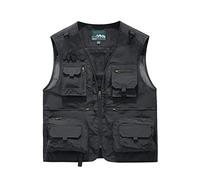 Btmpmcs Uomo Multi-Tasca Gilet da Pesca Senza Maniche All'aperto Leggero Panciotto da Viaggio Traspirante Asciugatura Rapida Giacca da Lavoro Sport Giubbino Caccia Fotografi Gilet