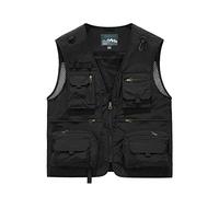 Btmpmcs Uomo Multi-Tasca Gilet da Pesca Senza Maniche All'aperto Leggero Panciotto da Viaggio Traspirante Asciugatura Rapida Giacca da Lavoro Sport Giubbino Caccia Fotografi Gilet