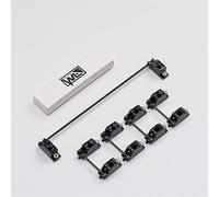 BTNCL Owlab V3 Stabilizzatori a vite per montaggio su PCB, filo nero 2U 6.25U 7U barra spaziatrice per tastiera meccanica personalizzata (dimensioni: set 7U)