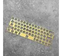 BTNCL Piastra di posizionamento, PC/FR4/POM/fibra di carbonio/piastra di montaggio PCB in ottone per tastiera meccanica al 60% GH60 (colore: ottone, dimensioni: montaggio PCB)