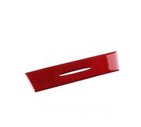 Btnuahq Interior Moulding Trim per Benz SLK R171 2004 2005 2006 2007 2008 2009 2010 AC Stoccaggio Pannello Inferiore Reale Morbida Fibra Carbonio Trim Adesivo Car Panel Cover(Red LHD RHD B)