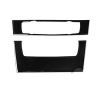 Btnuahq Interior Moulding Trim per BMW Serie 3 2005-2012 E90 E92 Pianoforte Nero Condizionatore d'Aria CD Pannello Controllo Copertura Plastica Adesivo Interni Car Panel Cover(B)