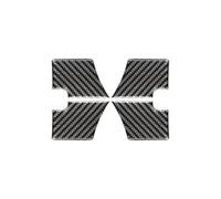 Btnuahq Interior Moulding Trim per Ford per Explorer 2013-2019 Interni Innor Porta Ciotola Patch Decorazione Cornice Trim Adesivo Decalcomania Fibra Carbonio Car Panel Cover(Black)