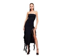 Btofellin Abiti Sexy da Donna Abiti Eleganti Senza Maniche Bandeau Lunghi Senza Spalline Bodycon Maxi Abito Slim Fit Increspato Increspato Backless Club Party Maxi Abito