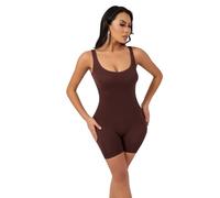 Btofellin Body Donna Shapewear Sexy Senza Maniche Elegante Bodysuit con Scollo U Spalla Larga Slim Casual Body Tops Controllo della Pancia Jumpsuit Intimo Elasticizzato Tuta Aderente Contenitivo
