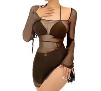 Btofellin Copricostume Donna Copricostumi Parei Gonna da Spiaggia Mare Copri Sexy Vestito da Swimwear Costume da Bagno Estivi Costumi Bikini Cover Up Manica Lunga