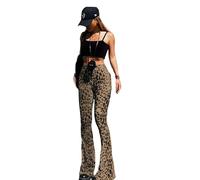 Btofellin Pantaloni da Donna Palazzo a Gamba Svasati Elasticizzati Pantaloni e Pinocchietti Bootleg da Yoga a Vita Alta Controllo di Pancia