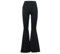 Btofellin Pantaloni svasati da donna Bootcut Pantaloni da yoga a vita alta Pantaloni svasati Allenamento Pantaloni Bootleg Casual Stretch Controllo pancia Pantaloni da lavoro, Nero , M