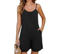Btofellin Salopette Donna Estiva Jumpsuit Donna Tuta Casuale Corta Pantaloncini Senza Maniche Jumpsuit con Tasche Elegante Pantaloncini Tutina Pagliaccetto Spiaggia Vacanza Outfit