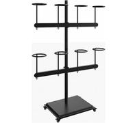 BTOIASYHF Heavy-Duty Pavement Standing Hard Hat Storage Rack su Ruote - Portacasco Protettivo Mobile per Laboratorio/Ufficio