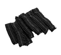 BTOSEP 100 copriauricolari usa e getta per cuffie, in tessuto non tessuto elastico, protezione igienica, per biblioteche, ospedali e concerti (nero)