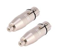 BTOSEP Adattatore da XLR a 2 pezzi per connettività microfono, in lega di zinco resistente, resistente al rumore, ideale per chitarre e console di mixaggio