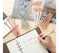 BTOSEP Assortimento Penne Gel con Gioiello, 16 Pezzi per Ufficio | Presa comoda, colori vivaci, versatile per scrivere e disegnare