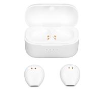 BTOSEP Auricolari invisibili, traduzione in tempo reale, cuffie Bluetooth wireless per viaggi d'affari, tecnologia AI confortevole (bianco)