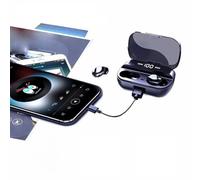 BTOSEP Auricolari senza fili Bluetooth Cuffie Compatto Touch Control Display Digitale per Ascolto On-the-Go con Custodia di Ricarica