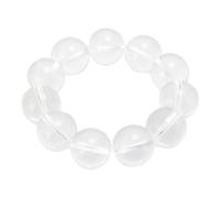BTOSEP Bracciale di cristallo, perle di gemme naturali, 20 mm, per decorazione della casa e meditazione, materiali naturali unici, #512, Cristallo, Non pietra preziosa