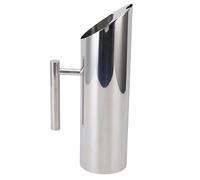 BTOSEP Caraffa per acqua in acciaio inossidabile 304, con manico, per tè freddo e succhi, 1,5 l, elegante contenitore per bevande per la casa (argento)